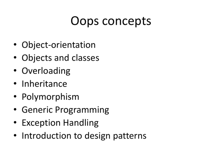 oops concepts examples