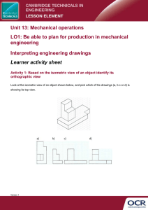 Mechanical Engineering Drawings: Activity Sheet