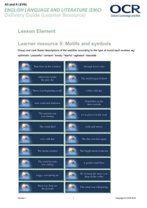 Lesson Element Learner resource 5: Motifs and symbols