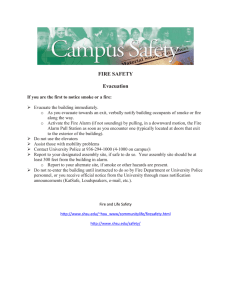 FIRE SAFETY Evacuation
