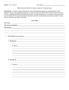 English 123—Yanover  Your Name: