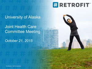 University of Alaska Joint Health Care Committee Meeting October 21, 2015