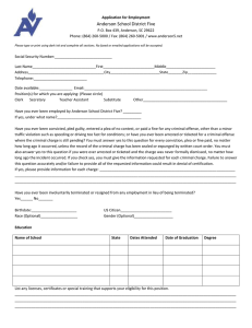 Support Staff Application