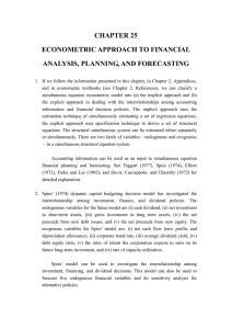 25. Econometric Approach to Financial Analysis, Planning, and Forecasting