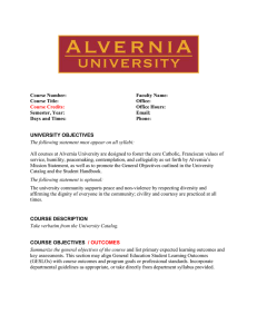 Template Syllabus