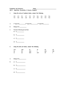 2 1 homework worksheet percentiles and z score