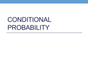Lesson 5 - Conditional Probability