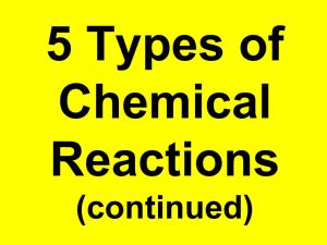 Notes - part 2b Types Chem Rxns (cont)edited
