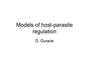 Host-parasite regulation