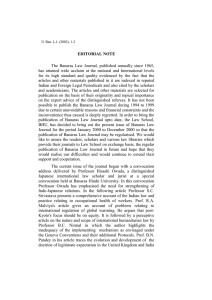 EDITORIAL NOTE