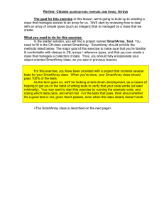Basic SmartArray Class