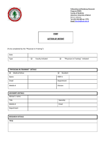 Letter of Intent Form