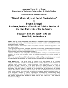 Global Modernity and Social Contestation”,