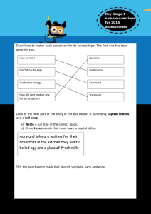 Sample KS1 Grammar Answers