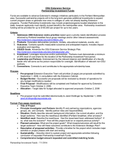 Proposal Criteria