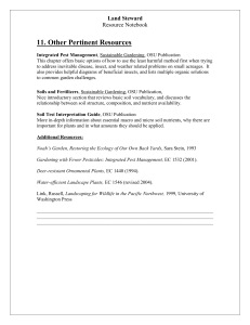 11. Other Pertinent Resources Land Steward Resource Notebook