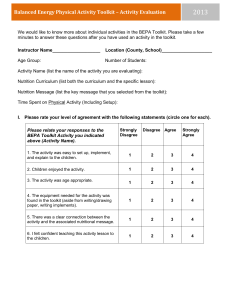 Download the Activity Evaluation Form