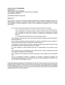Energy Institute Legislation