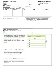 Math 8 Lesson Plan 14 Writing Two Step Equations class outline for students.doc