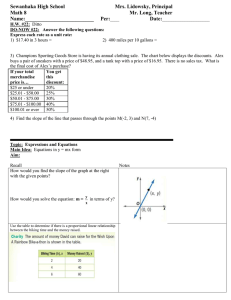 Math 8 Lesson Plan 22 y mx equations class outline for students.doc