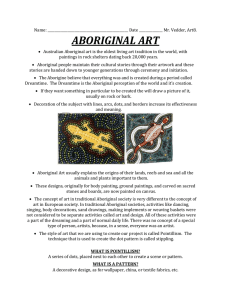 Aboriginal Art Handout
