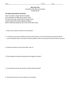 War Unit: Part I The Death of the Ball Turret Gunner