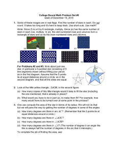 College Bound Math Problem Set #9 1. week of December 15, 2014