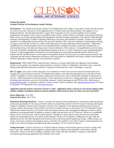 Non-Ruminant Nutrition 9-month, Tenure Track Position