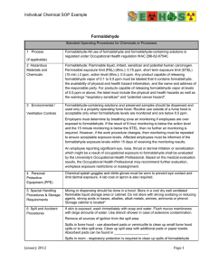 Formaldehyde SOP: Safety Procedures & Handling Guidelines
