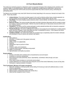 4-H Tech Wizards Mentor position description