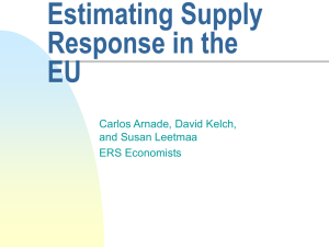 Estimating Supply Response in the EU