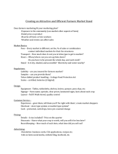 Farmers Market Stand Checklist