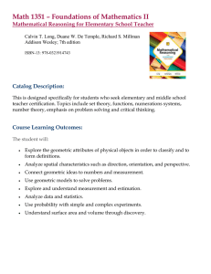 MATH 1351 - Foundations of Mathematics II