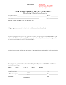 Download Use of Potentially Infectious Agents or Materials