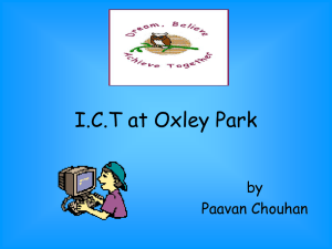What children think about ICT at my school, by Paavan Chouhan aged 11