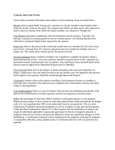 Contract and Grant Terms