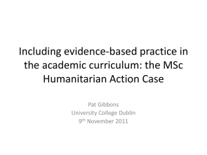 View the presentation by Pat Gibbons, University College Dublin