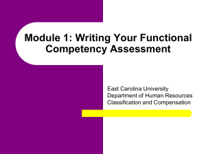 Career Banding Competency Assessment Workshop