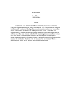 Kloster, Erin - Ecofeminism