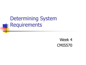 Determining system requirements