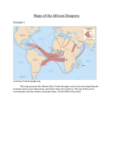 Maps of the African Disapora  Example 1