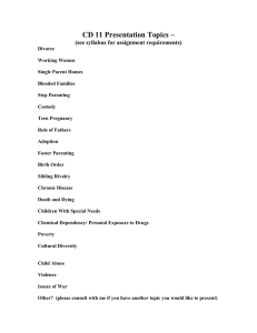 CD 11 Presentation Topics – (see syllabus for assignment requirements)