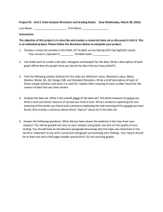 Project #1- Instructions