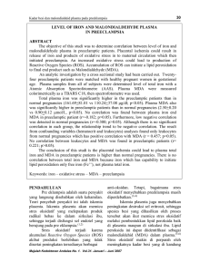 Hal 30 - 36 vol.31 no.1 2007 Kadar besi dan malondialdehid-Isi