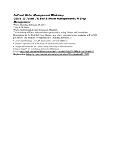 Soil and Water Management Workshop Management