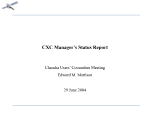 [PPT] Chandra Status Report