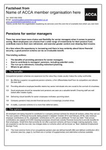 BHP guide to... Pensions for senior managers