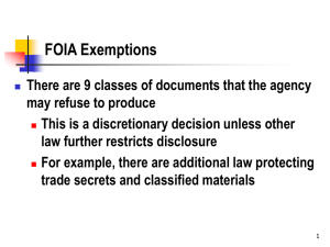 Slides - Exemptions 1-4