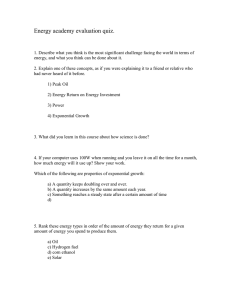Energy Academy sample Final Exam