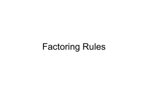 (Factoring Notes)